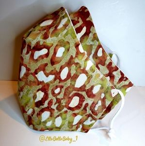 African Print Fabric Face Mask Filter 3 Layers